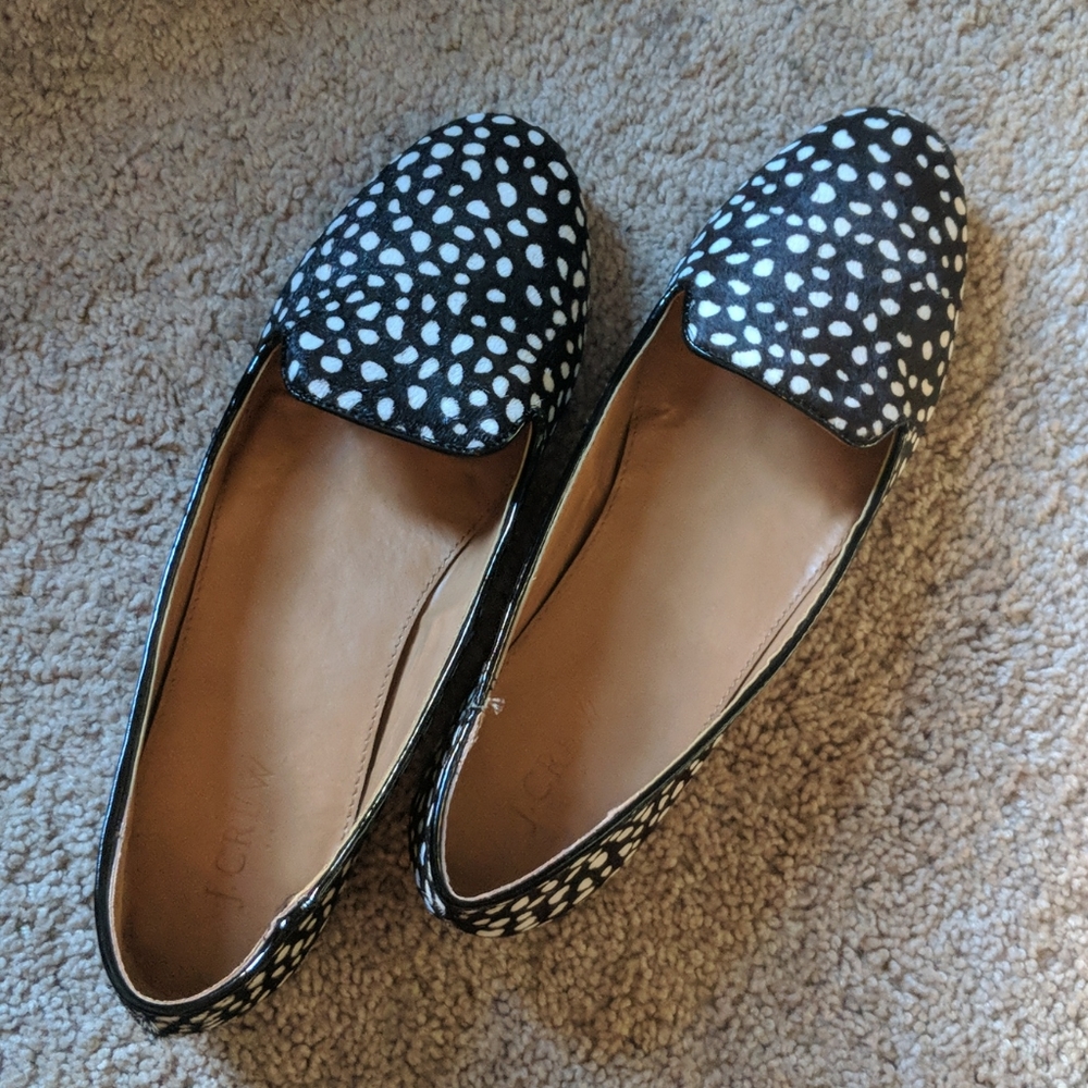 Calf hair loafers